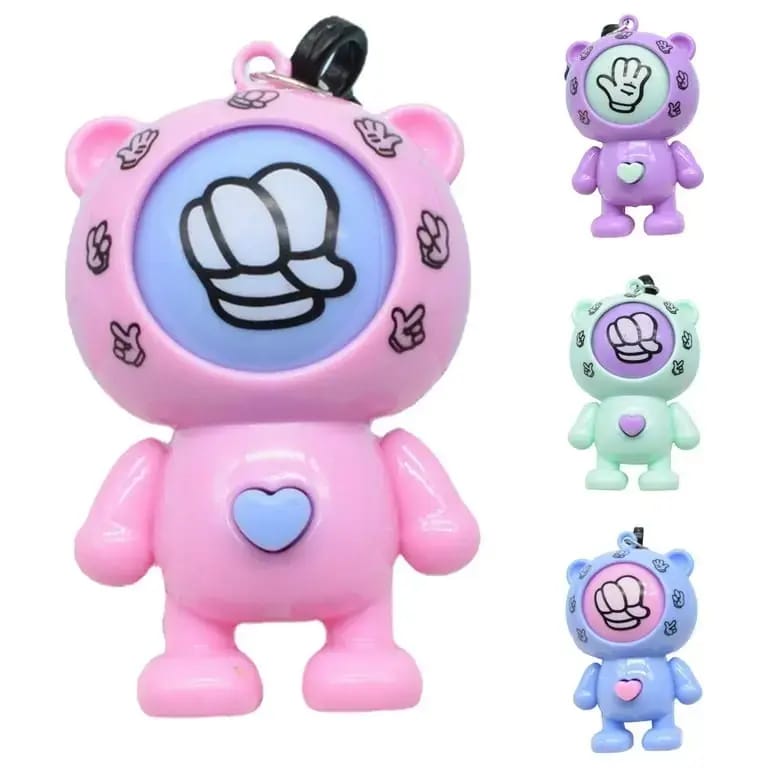 FACE CHANGING RABIT KEYCHAIN