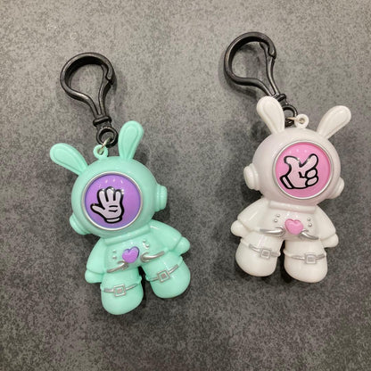 FACE CHANGING RABIT KEYCHAIN